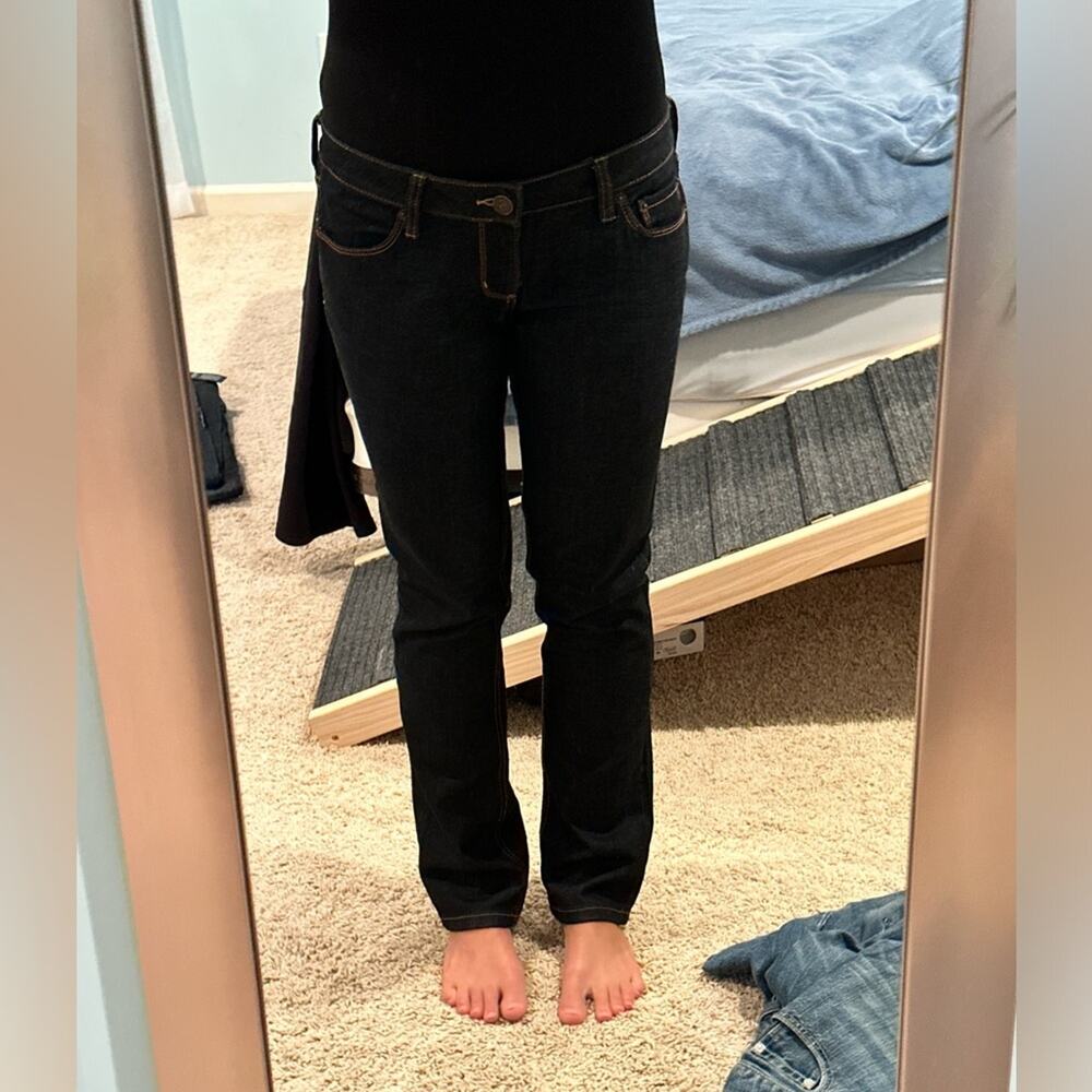 Vintage Bullhead Black Straight Leg Jeans 7 Short